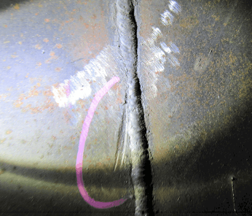 Mechanical damage – Grinder mark