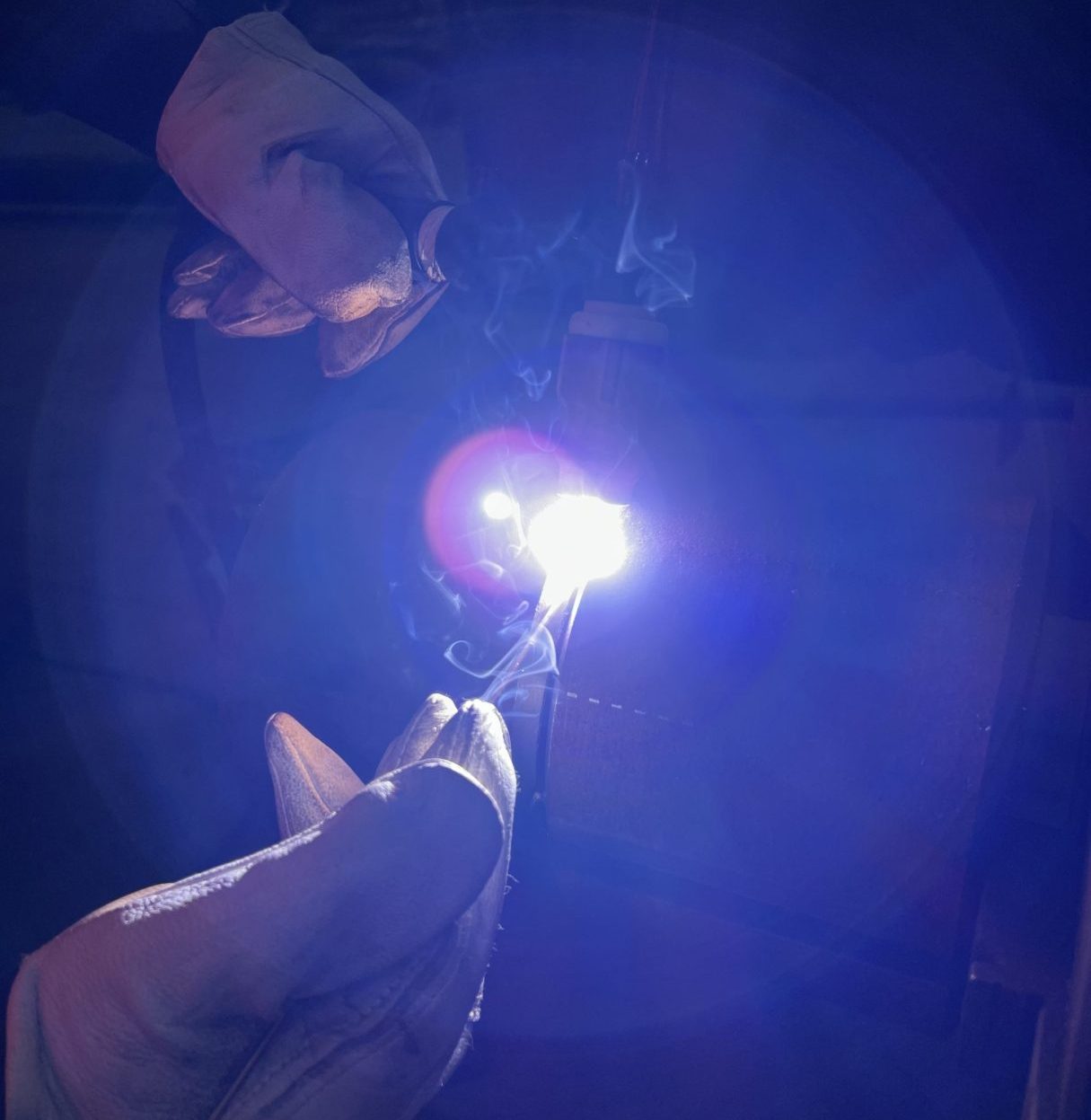 Observe how the lightweight TIG Feeder combats hand fatigue during welding.  